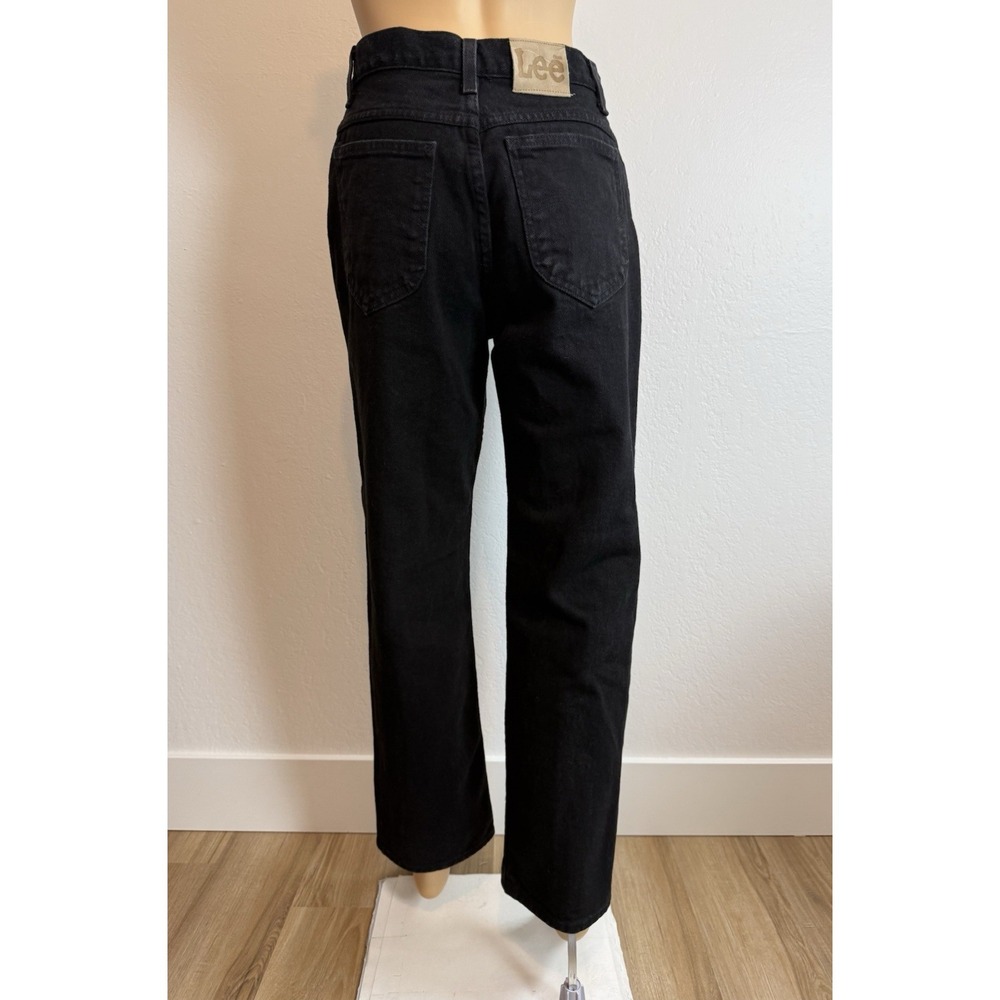 Vintage 80s 90s Lee Made In USA Black Relaxed Fit Straight Leg Womens Jean 32x30